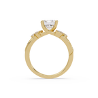 Artisan Emerald Cut Diamond Ring