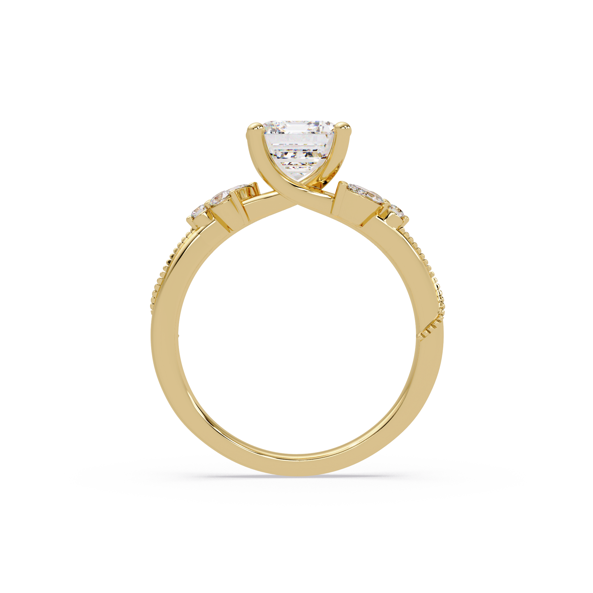 Artisan Emerald Cut Diamond Ring