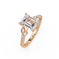 Artisan Emerald Cut Diamond Ring