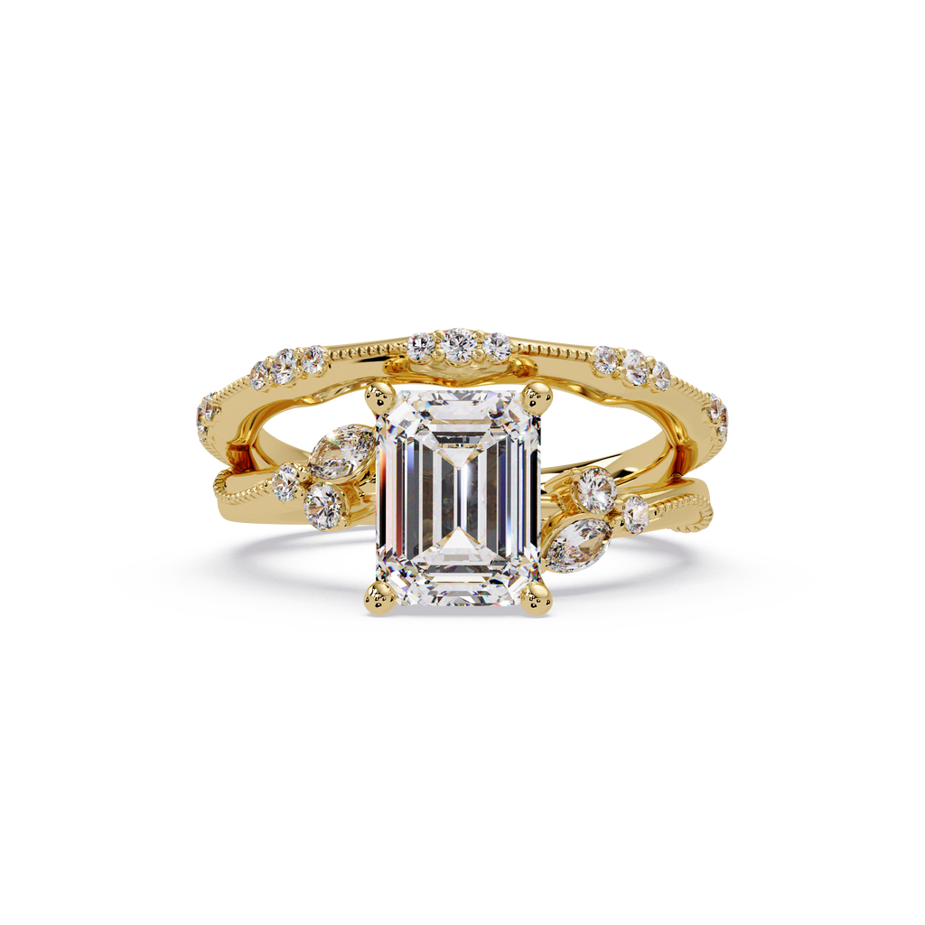 Artisan Emerald Cut Diamond Ring