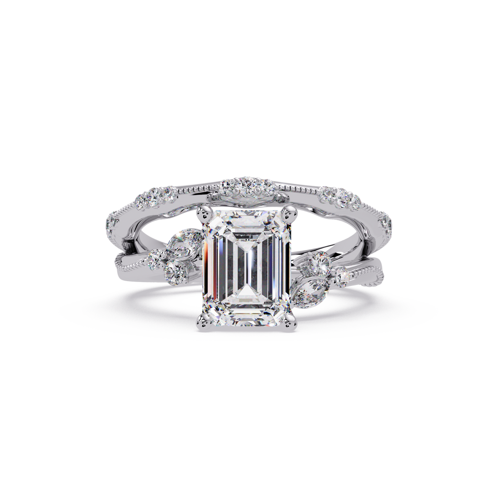 Artisan Emerald Cut Diamond Ring
