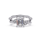Artisan Emerald Cut Diamond Ring
