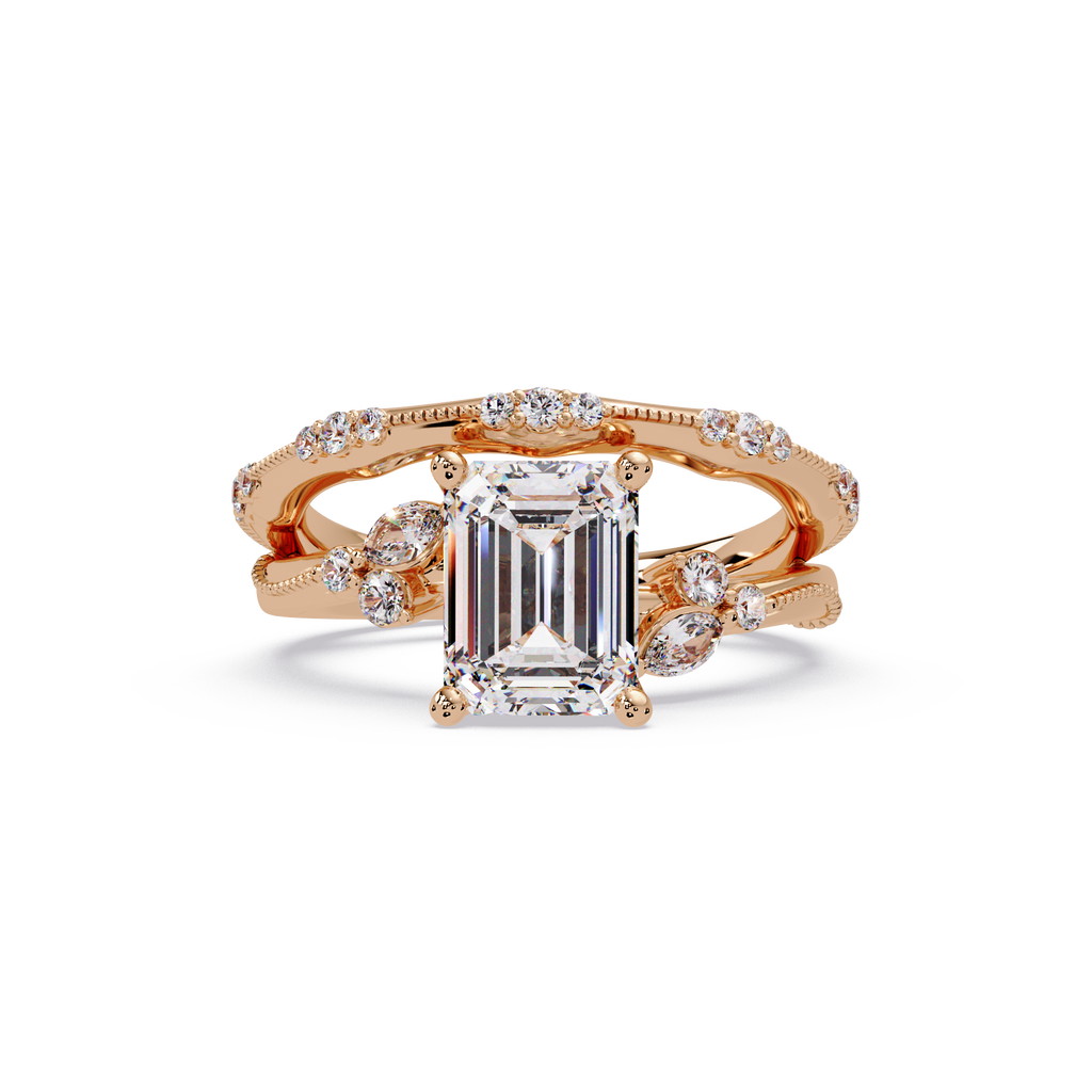 Artisan Emerald Cut Diamond Ring