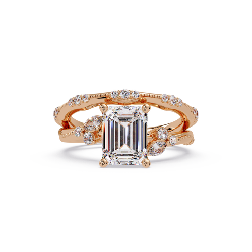 Artisan Emerald Cut Diamond Ring