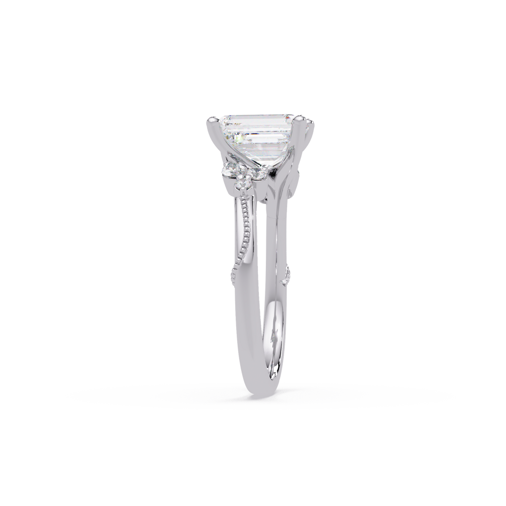 Artisan Emerald Cut Diamond Ring