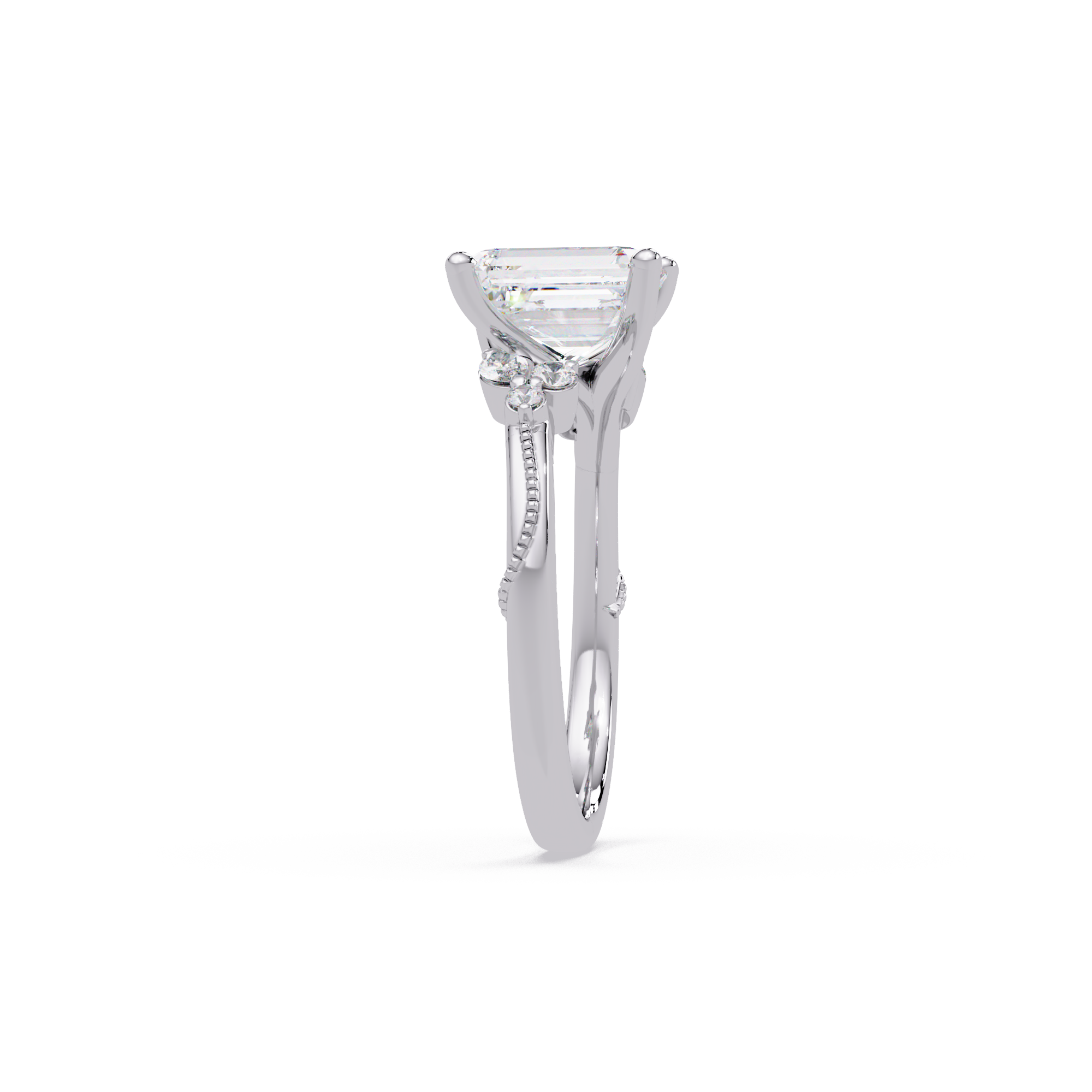 Artisan Emerald Cut Diamond Ring