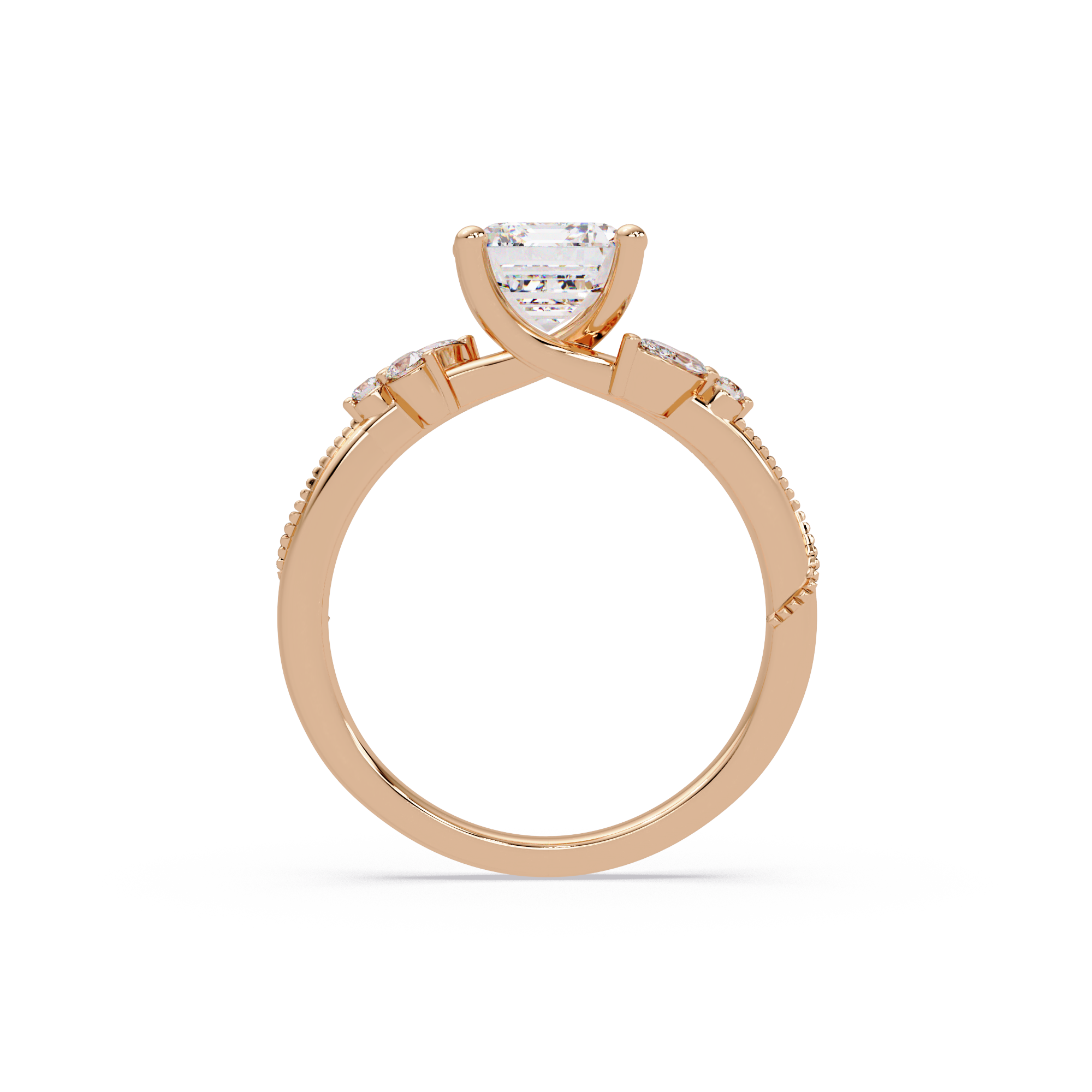 Artisan Emerald Cut Diamond Ring