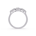 Pear Cut Nature Inspired Diamond Engagement Ring