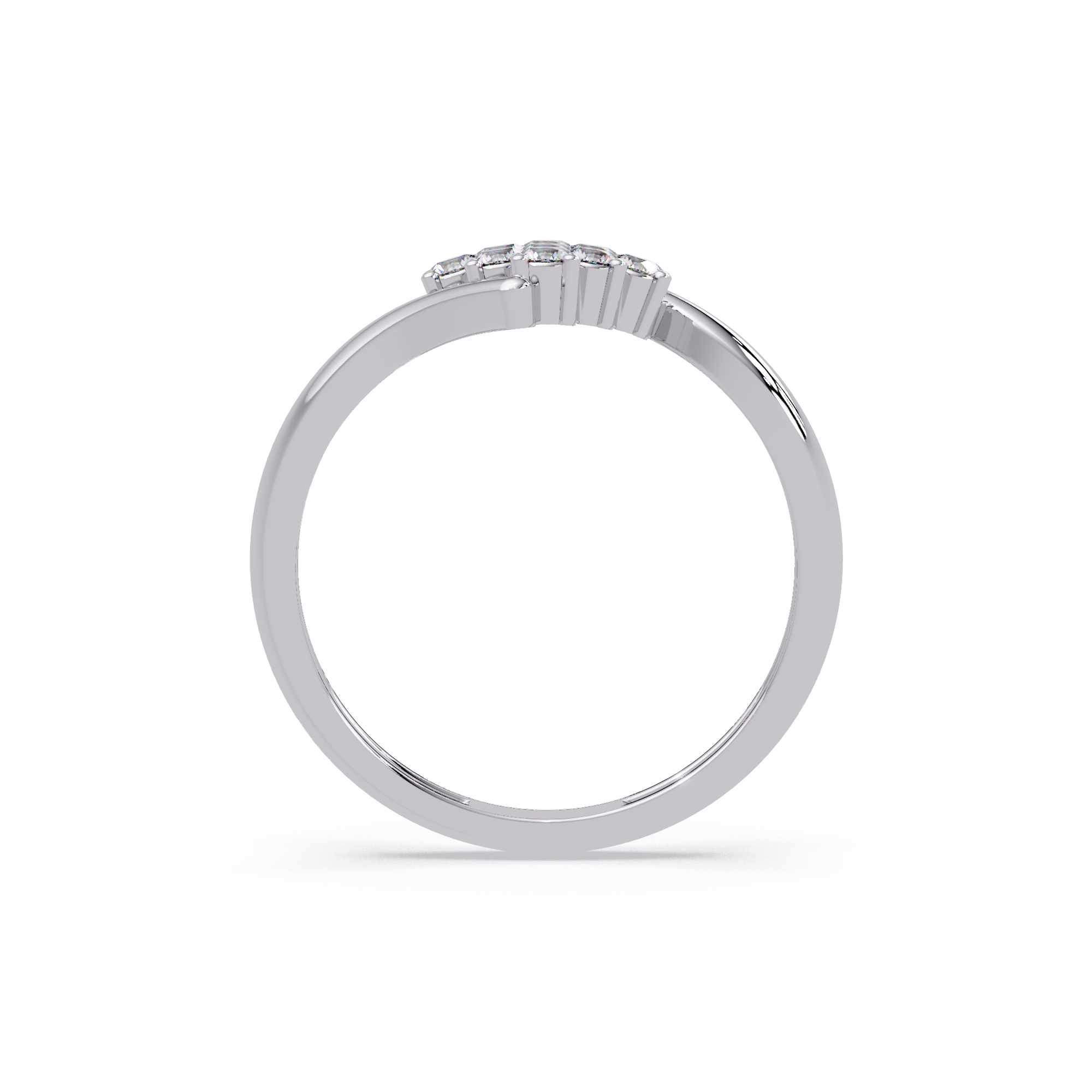 Round Diamond Cluster Engagement Ring