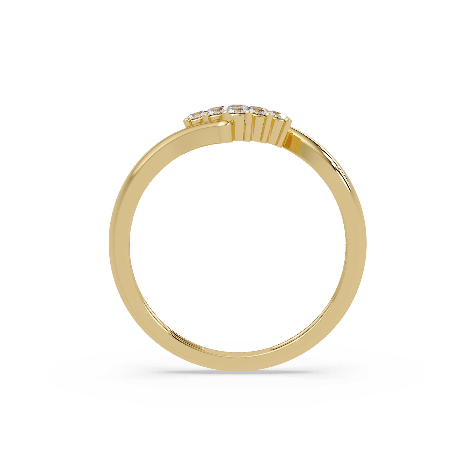 Round Diamond Cluster Engagement Ring