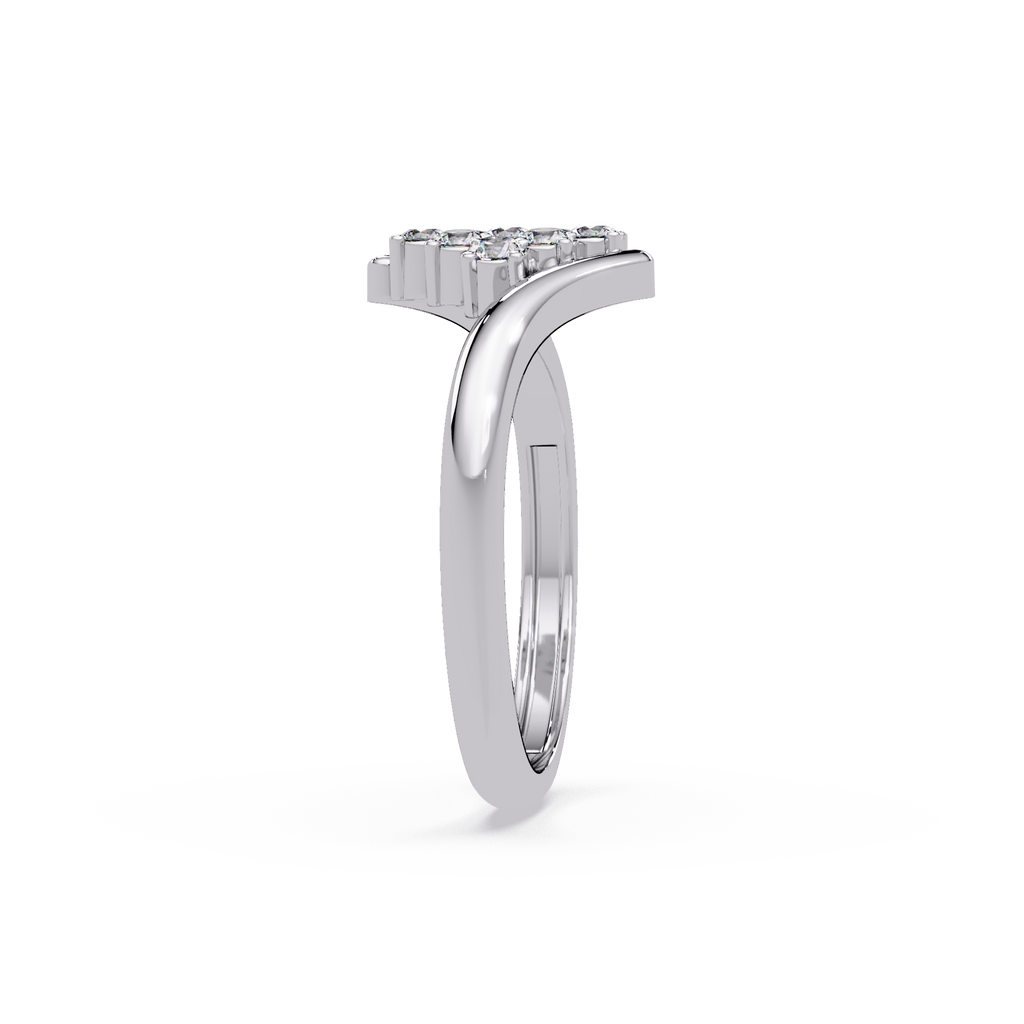 Round Diamond Cluster Engagement Ring