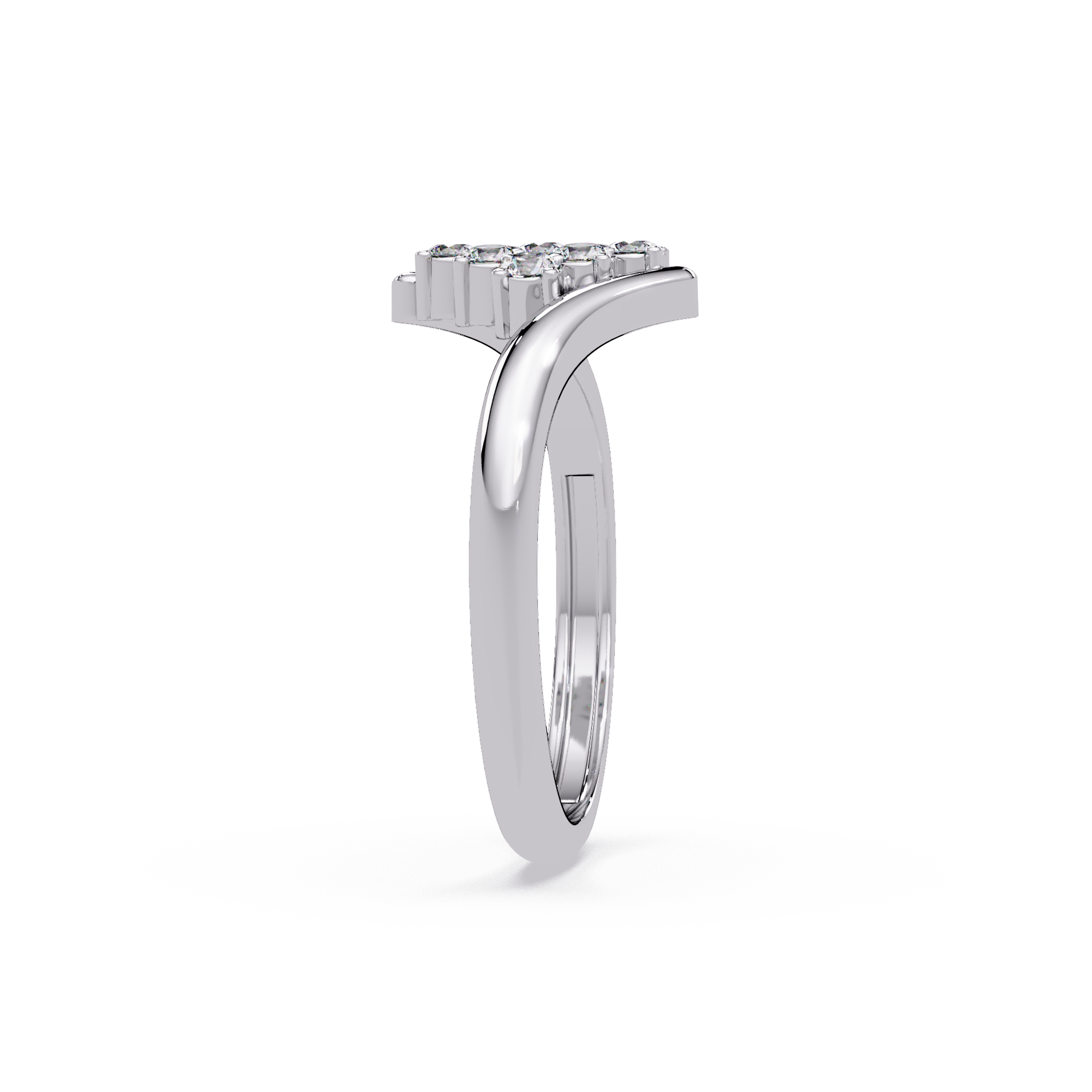 Round Diamond Cluster Engagement Ring
