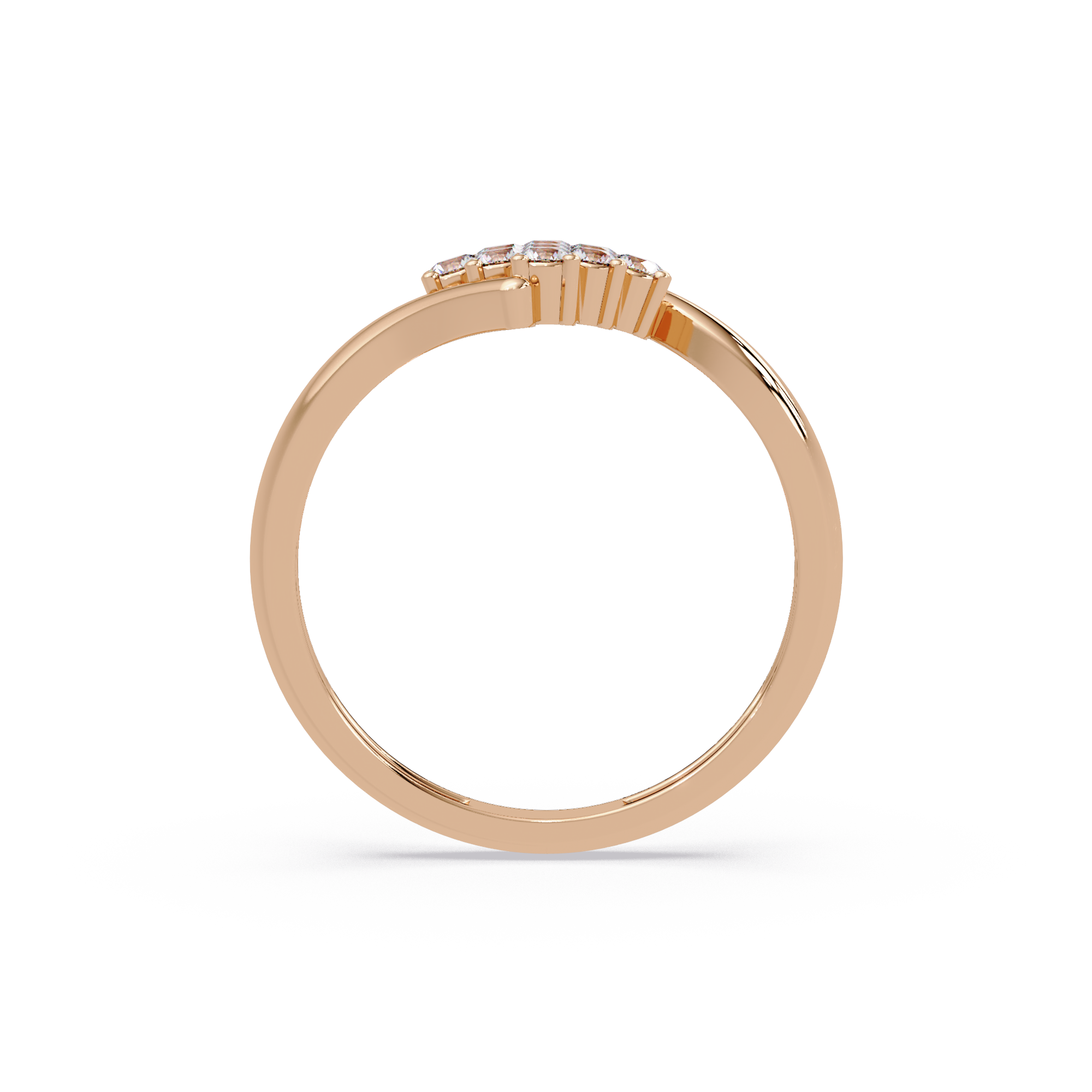 Round Diamond Cluster Engagement Ring