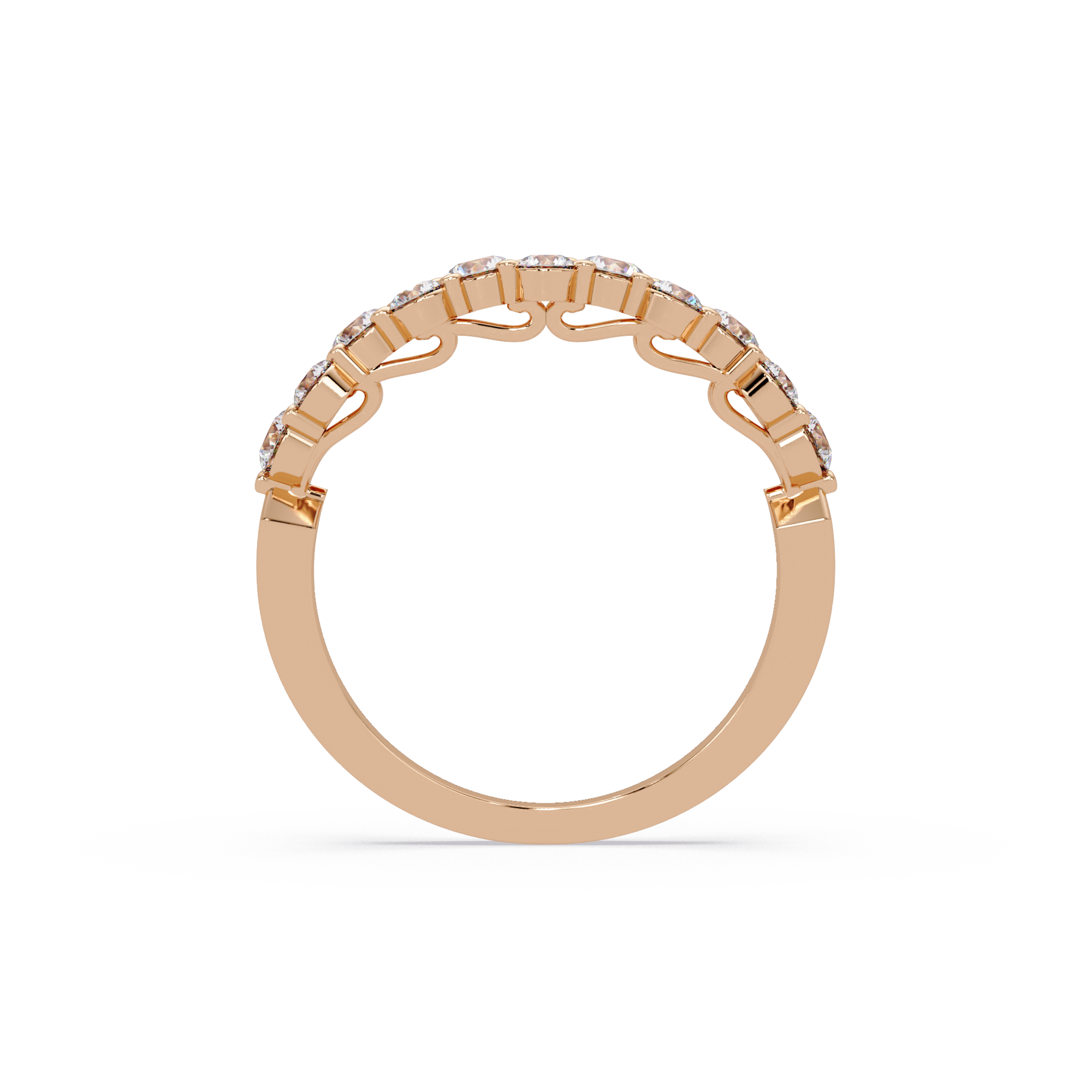 Nature Inspired Stackable Diamond Ring