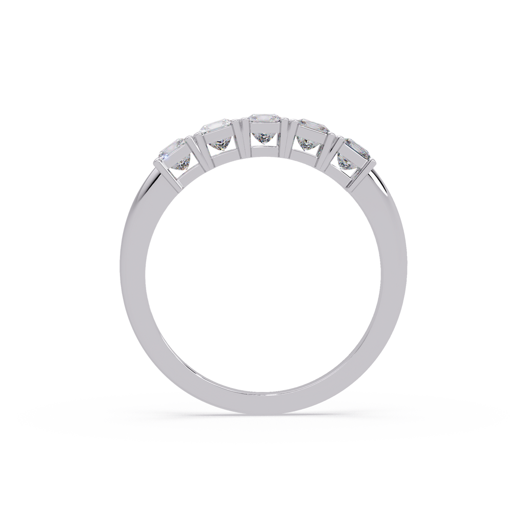 Princess Cut Diamond Wedding Band