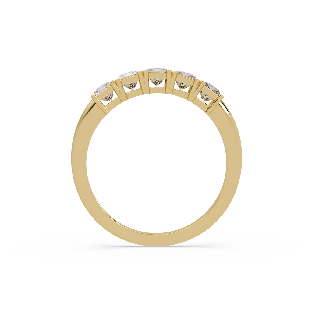 Princess Cut Diamond Wedding Band