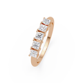 Princess Cut Diamond Wedding Band