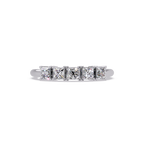 Princess Cut Diamond Wedding Band