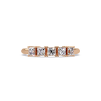 Princess Cut Diamond Wedding Band