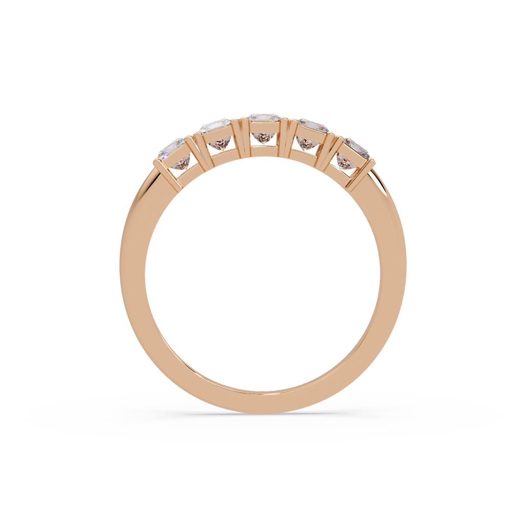 Princess Cut Diamond Wedding Band