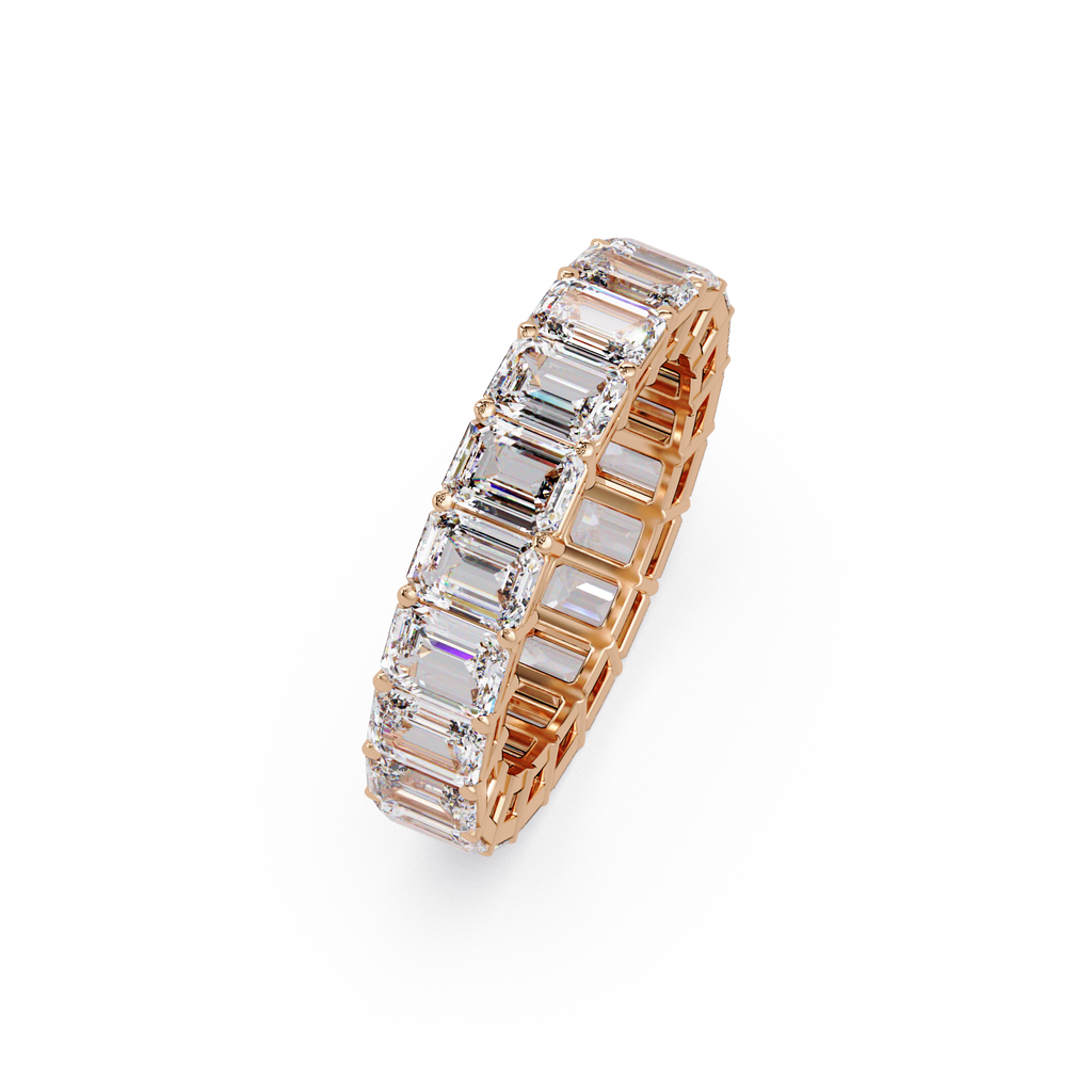 Emerald Cut Diamond Eternity Band Ring