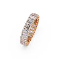 Emerald Cut Diamond Eternity Band Ring