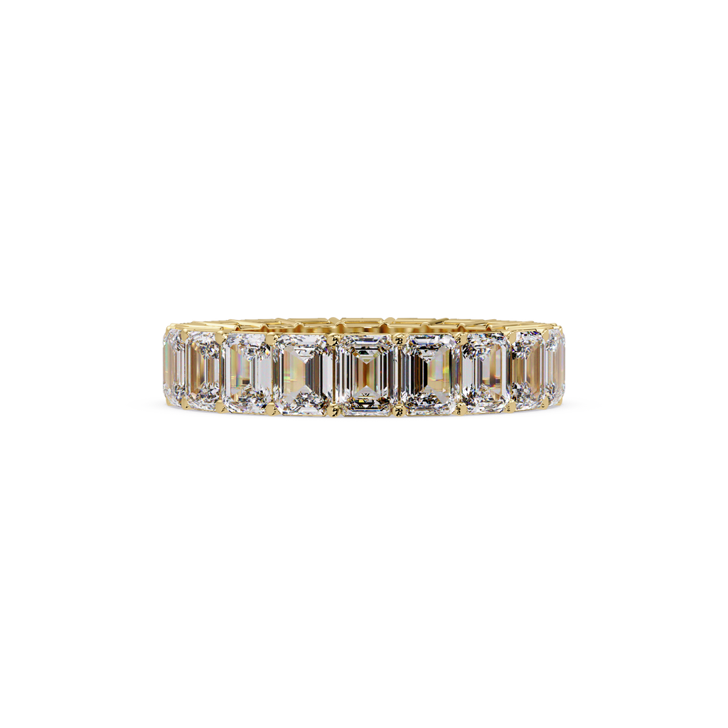 Emerald Cut Diamond Eternity Band Ring