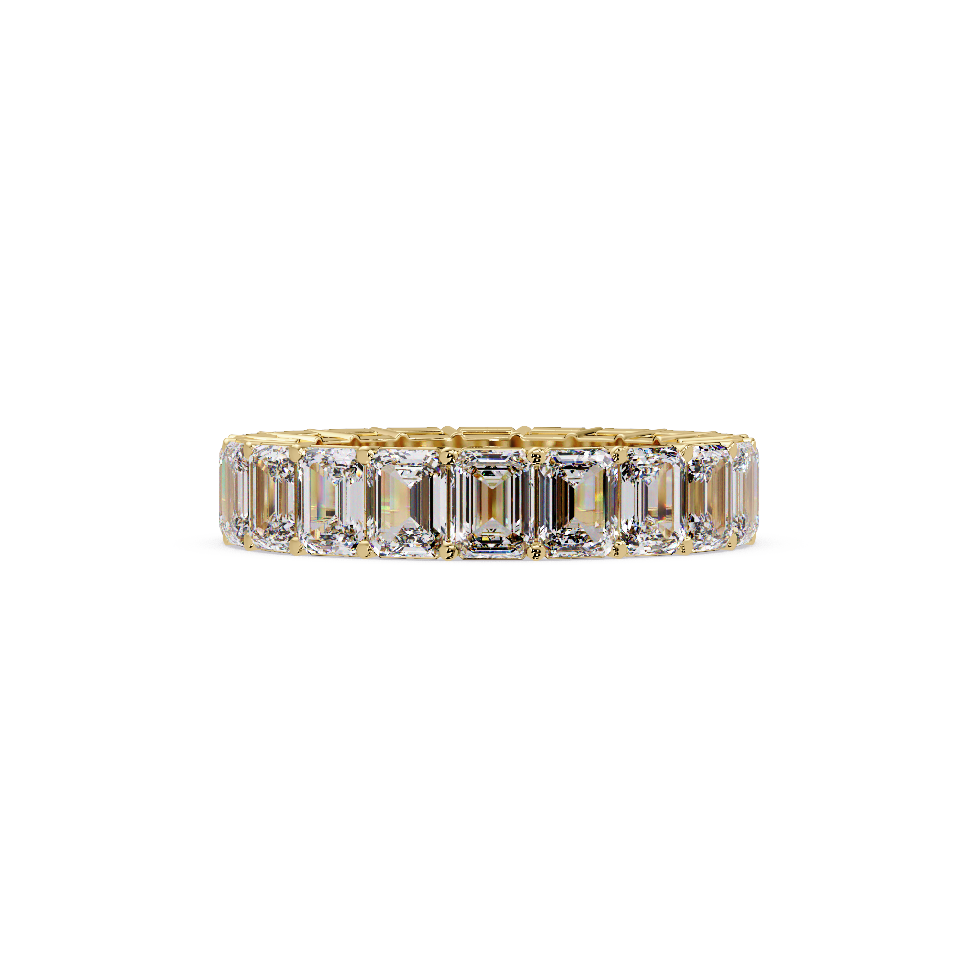 Emerald Cut Diamond Eternity Band Ring