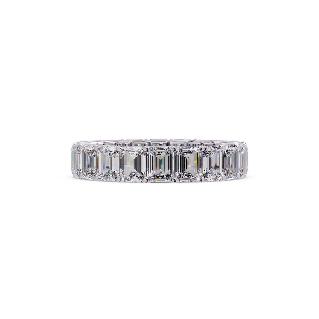 Emerald Cut Diamond Eternity Band Ring