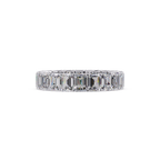 Emerald Cut Diamond Eternity Band Ring