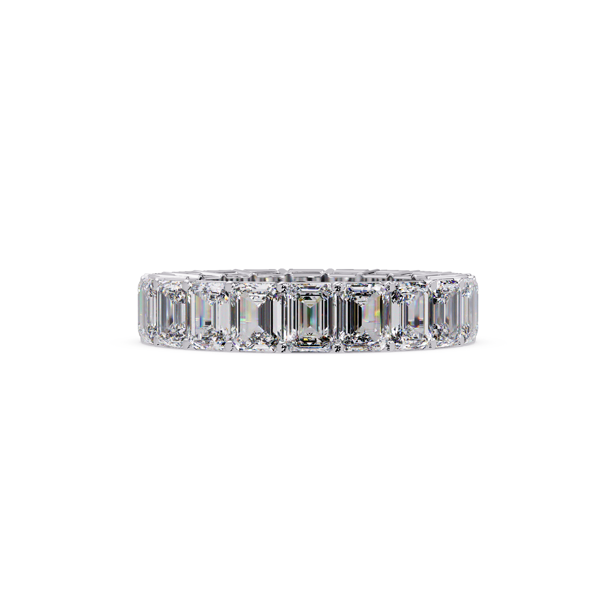 Emerald Cut Diamond Eternity Band Ring