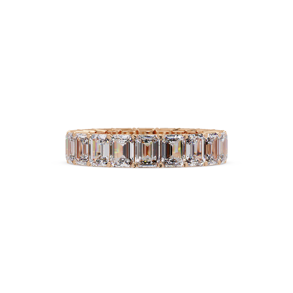 Emerald Cut Diamond Eternity Band Ring