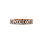 Emerald Cut Diamond Eternity Band Ring