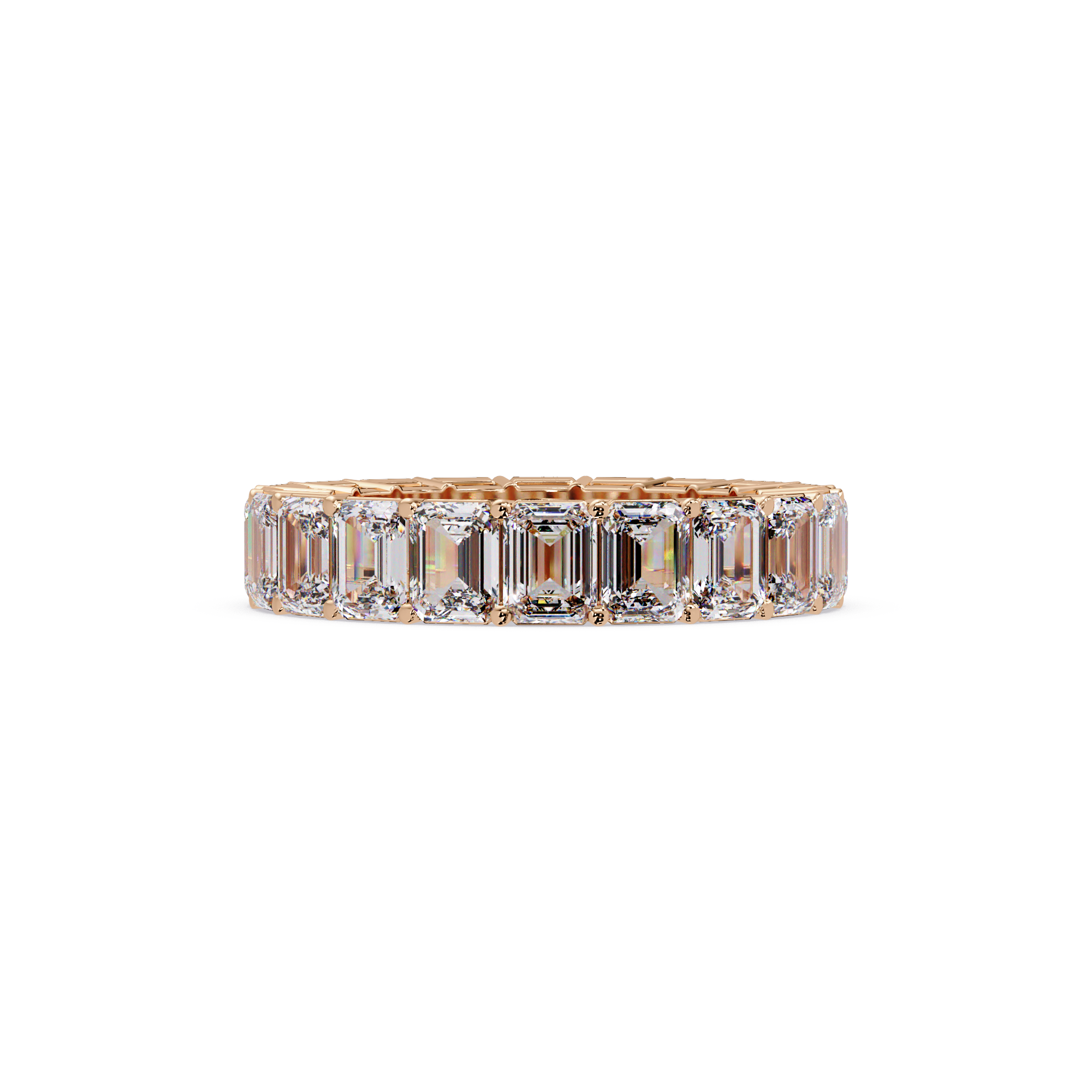 Emerald Cut Diamond Eternity Band Ring