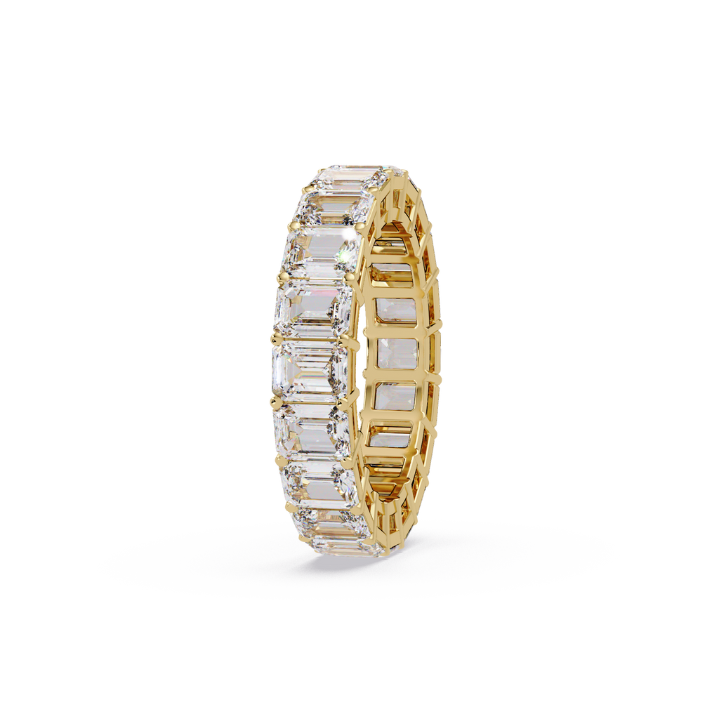 Emerald Cut Diamond Eternity Band Ring