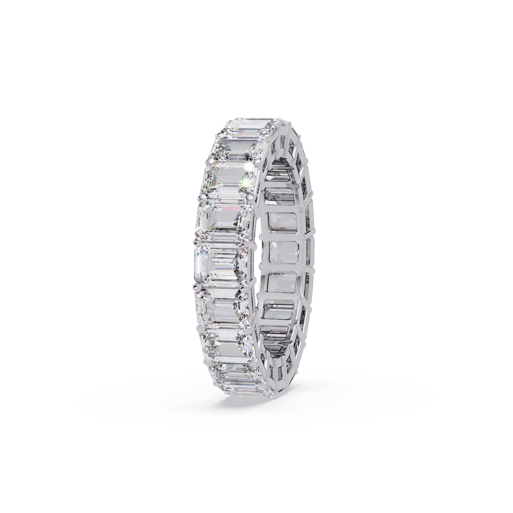 Emerald Cut Diamond Eternity Band Ring