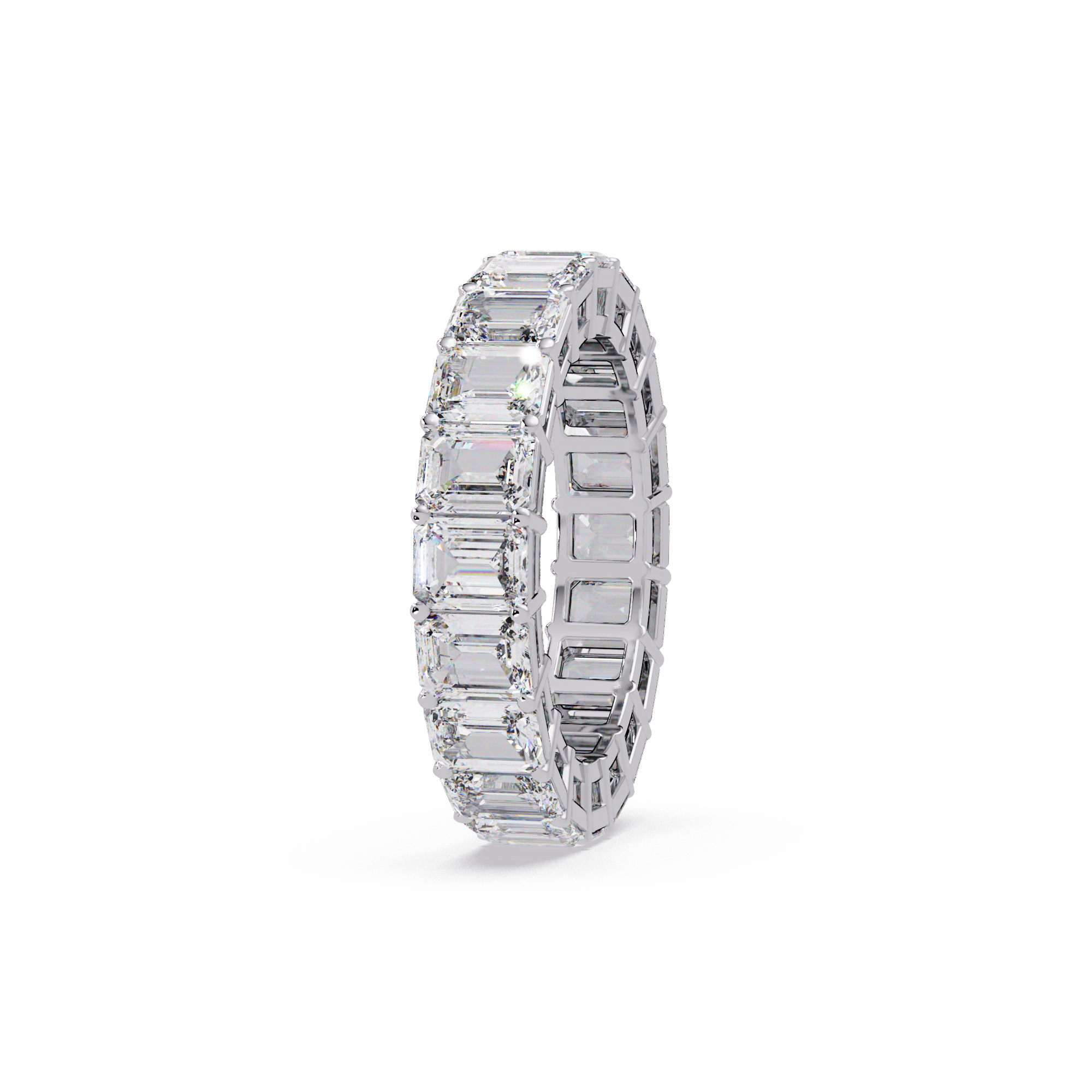 Emerald Cut Diamond Eternity Band Ring