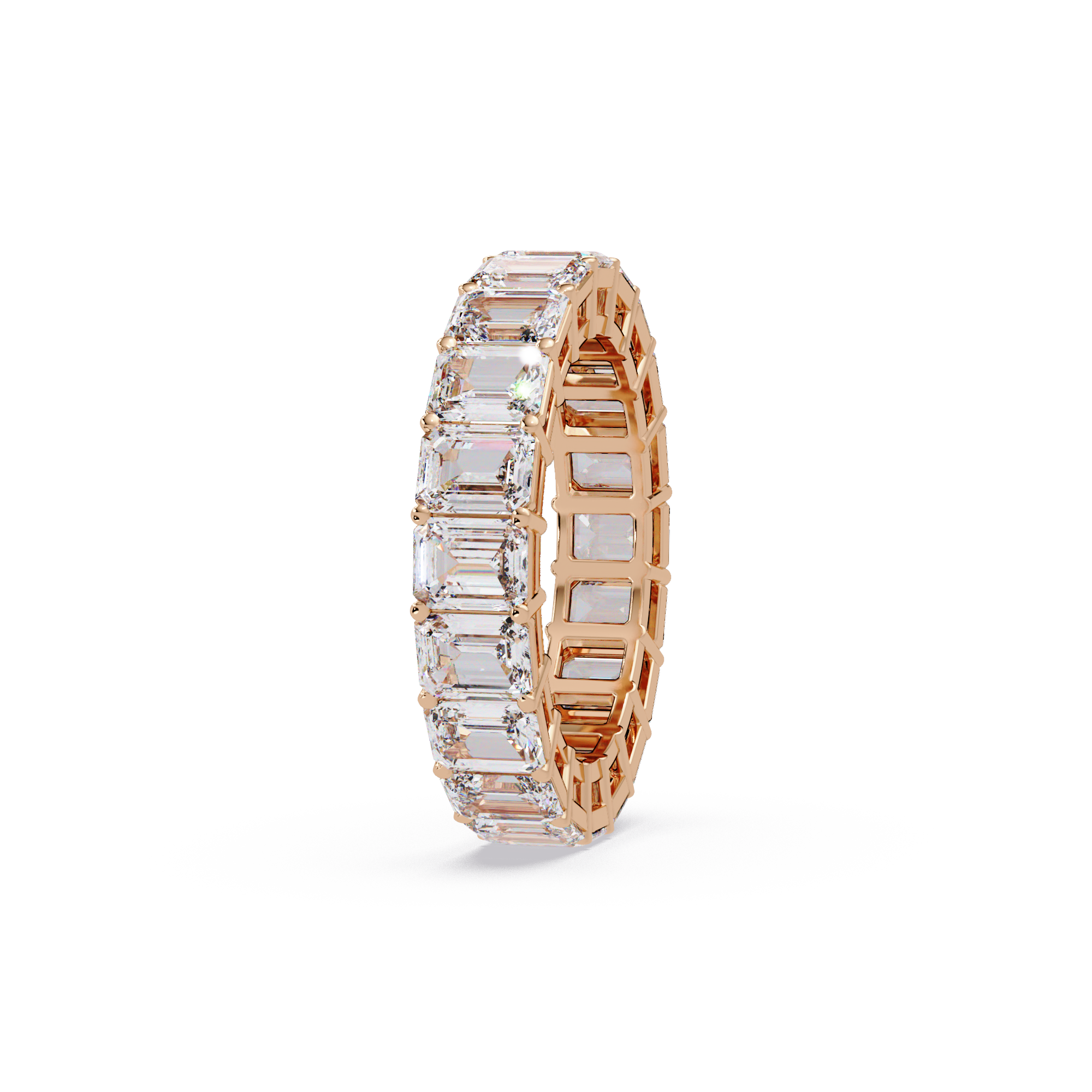 Emerald Cut Diamond Eternity Band Ring