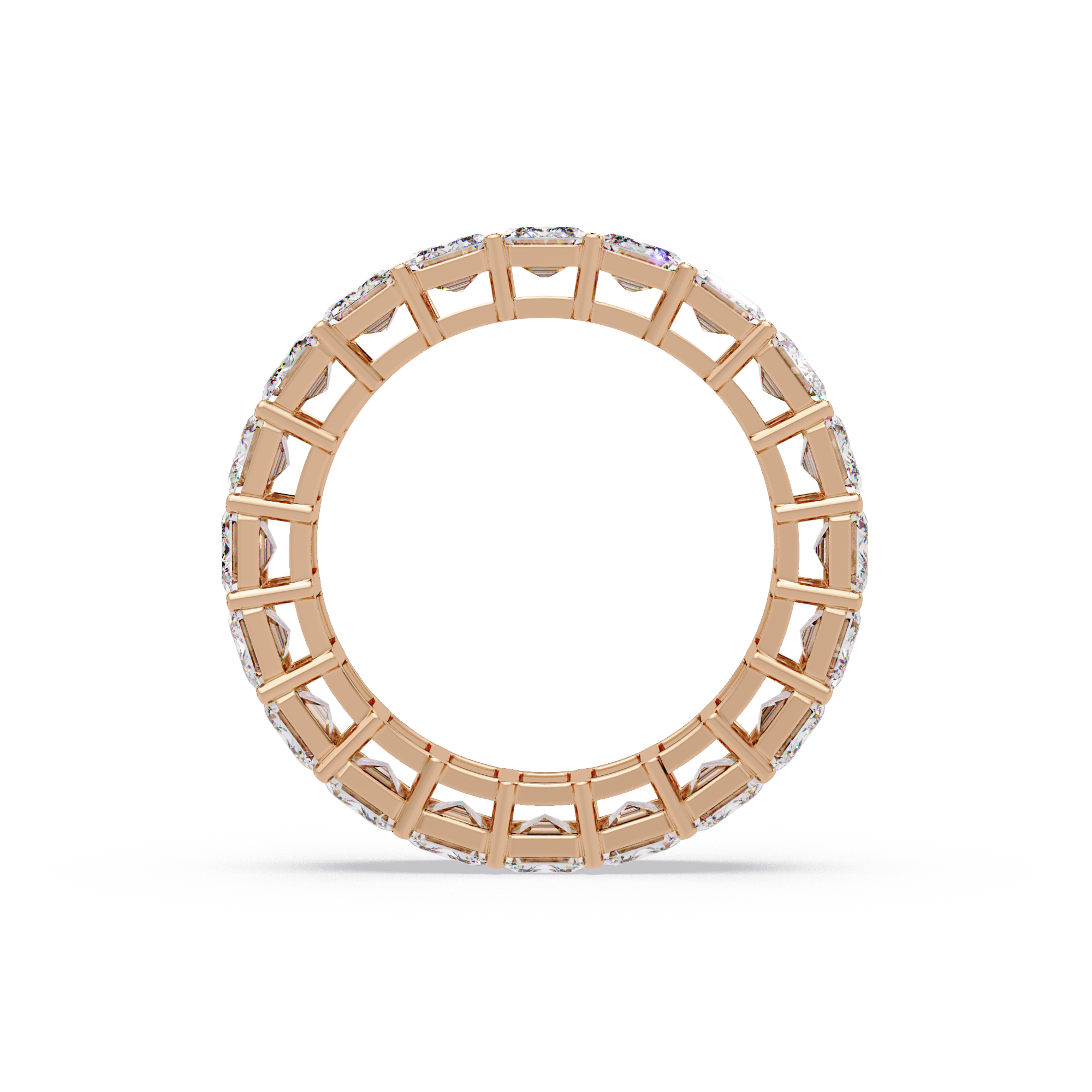 Emerald Cut Diamond Eternity Band Ring