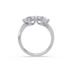 Princess Cut Diamond Open Cuff Ring