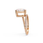 Radiant Cut Diamond Split Shank Engagement Ring