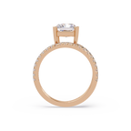 Radiant Cut Diamond Split Shank Engagement Ring