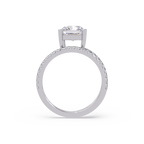 Radiant Cut Diamond Split Shank Engagement Ring