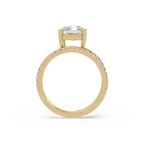 Radiant Cut Diamond Split Shank Engagement Ring