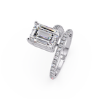 Emerald Cut Solitaire Diamond Engagement Ring