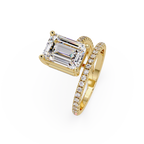 Emerald Cut Solitaire Diamond Engagement Ring