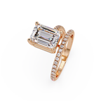 Emerald Cut Solitaire Diamond Engagement Ring