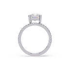 Emerald Cut Solitaire Diamond Engagement Ring