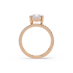 Emerald Cut Solitaire Diamond Engagement Ring