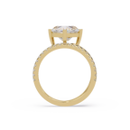 Heart Cut Diamond Bypass Engagement Ring